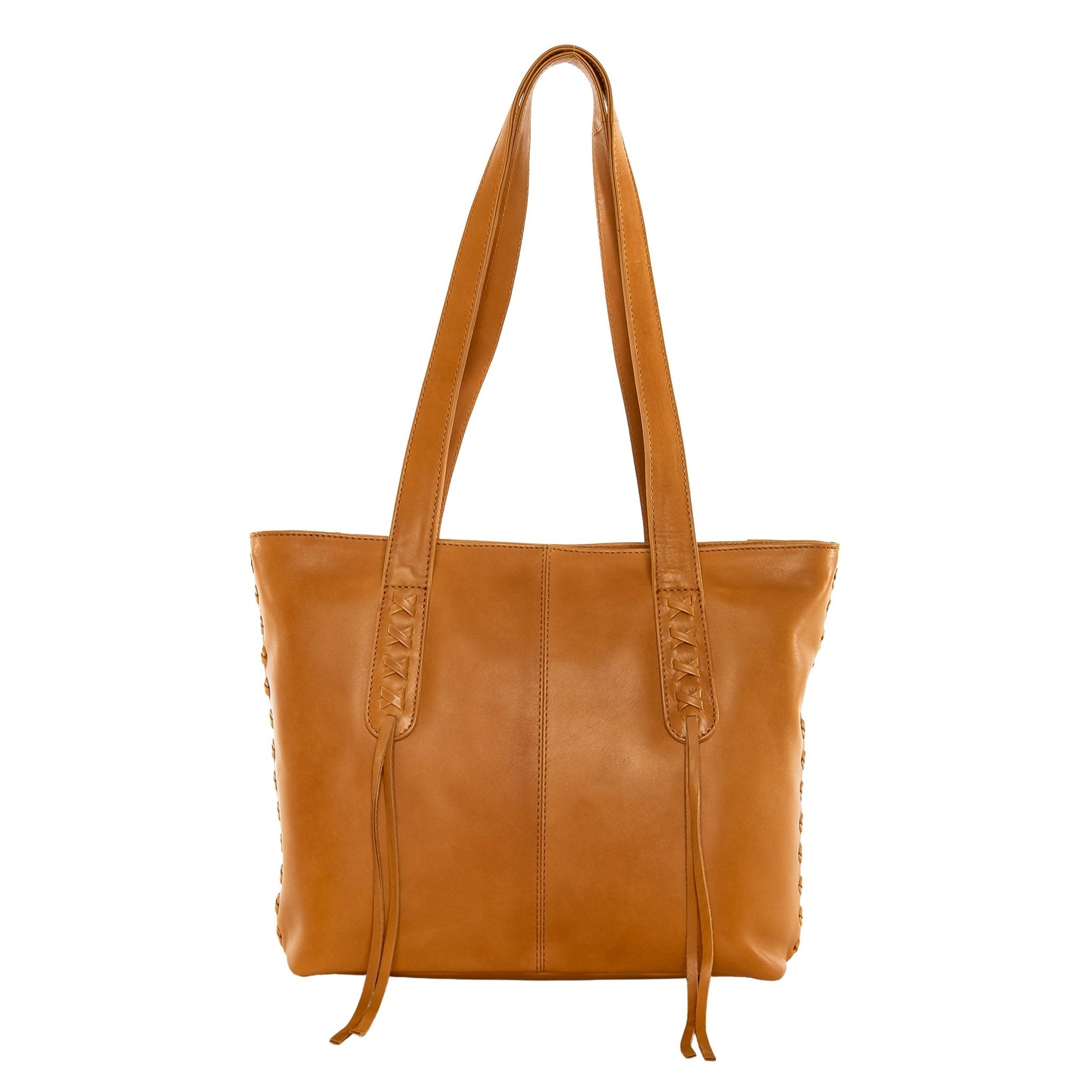 Concealed Carry Reagan Medium Leather Laced Tote by Lady Conceal