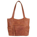 Concealed Carry Kendall Leather Stitched Tote by Lady Conceal