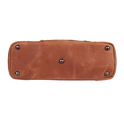 Concealed Carry Kendall Leather Stitched Tote by Lady Conceal