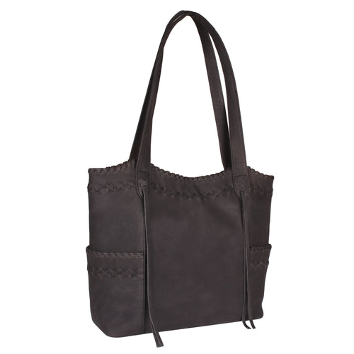 Concealed Carry Kendall Leather Stitched Tote by Lady Conceal