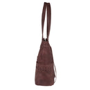 Concealed Carry Kendall Leather Stitched Tote by Lady Conceal