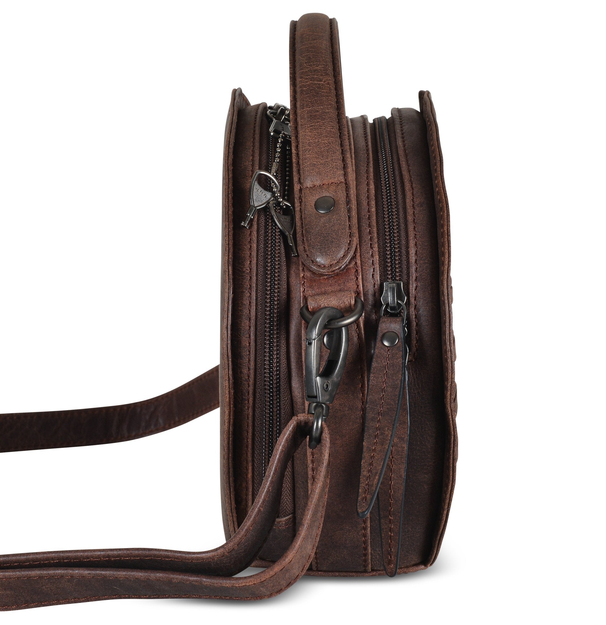 Concealed Carry Oaklee Leather Crossbody by Lady Conceal