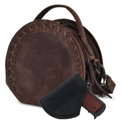 Concealed Carry Oaklee Leather Crossbody by Lady Conceal
