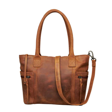 Concealed Carry Emerson Leather Satchel by Lady Conceal