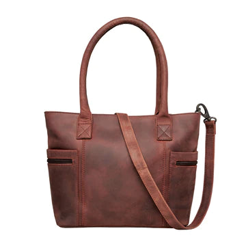 Concealed Carry Emerson Leather Satchel by Lady Conceal