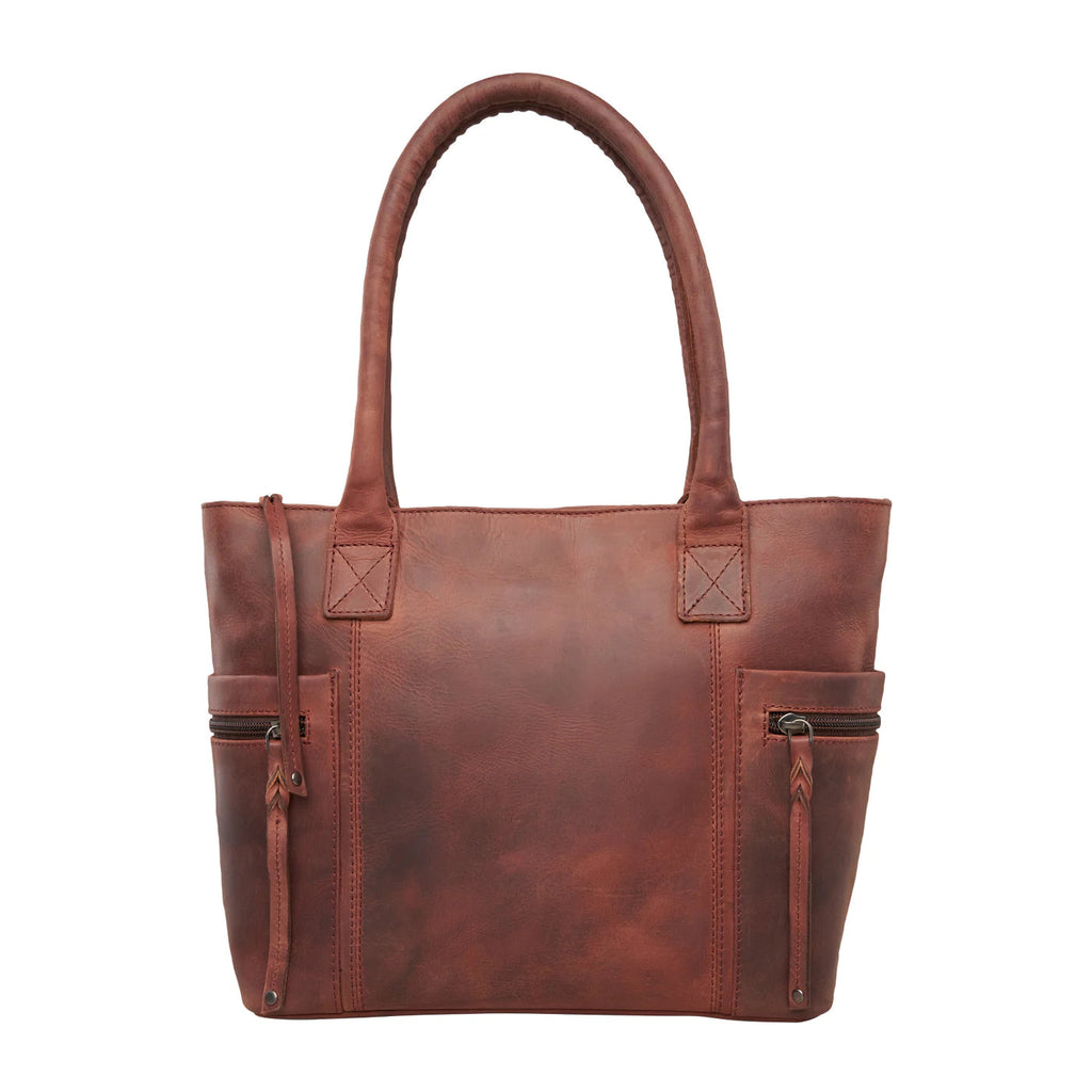 Concealed Carry Emerson Leather Satchel by Lady Conceal