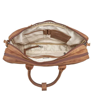 Concealed Carry Hayden Leather Computer Briefcase with RFID Organizer by Lady Conceal