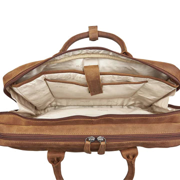 Concealed Carry Hayden Leather Computer Briefcase with RFID Organizer by Lady Conceal