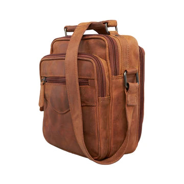 Concealed Carry Logan Unisex Leather Crossbody Bag