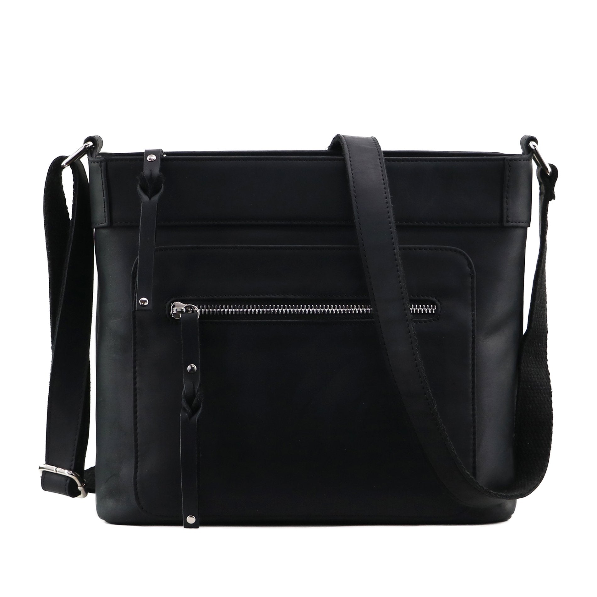 Concealed Carry Delaney Unisex Leather Crossbody by Lady Conceal