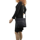 Concealed Carry Delaney Unisex Leather Crossbody by Lady Conceal
