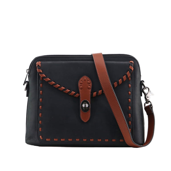 Concealed Carry Evelyn Leather Crossbody by Lady Conceal