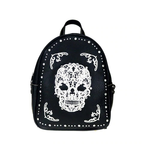 Montana West Sugar Skull Collection Concealed Carry Backpack - MW494G-9110
