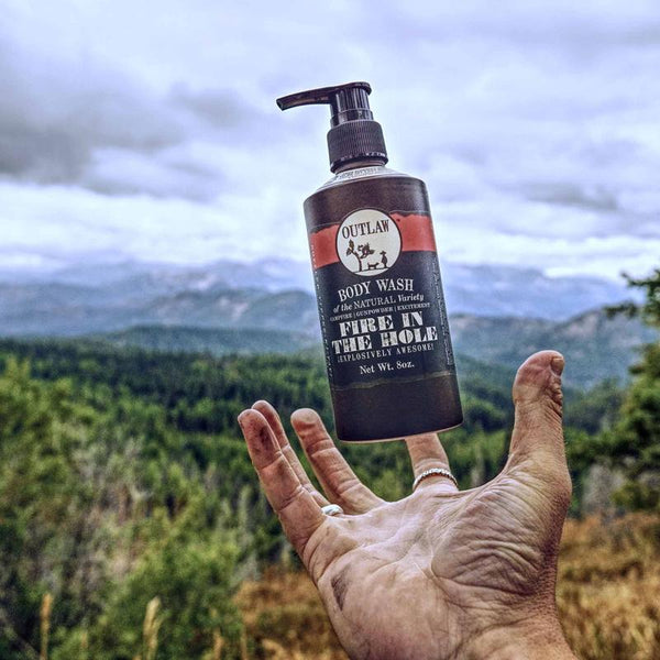 Outlaw Fire In The Hole Campfire Natural Body Wash