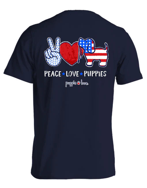 Puppie Love Peace, Love, Puppies T-Shirt