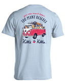 KITTIE KITTIE - RESCUE BUS KITTIES NON-POCKET SHORT SLEEVE, LIGHT BLUE