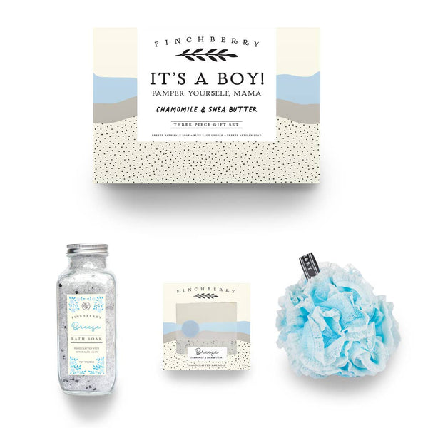 FinchBerry - 3 pc Gift Set - It's A Boy! Baby Shower Gift