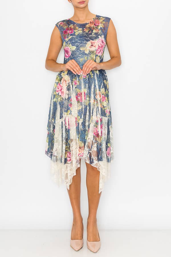 Origami Apparel ~  Lace and Crochet inspired - OLS-4609BG/SB CH FL