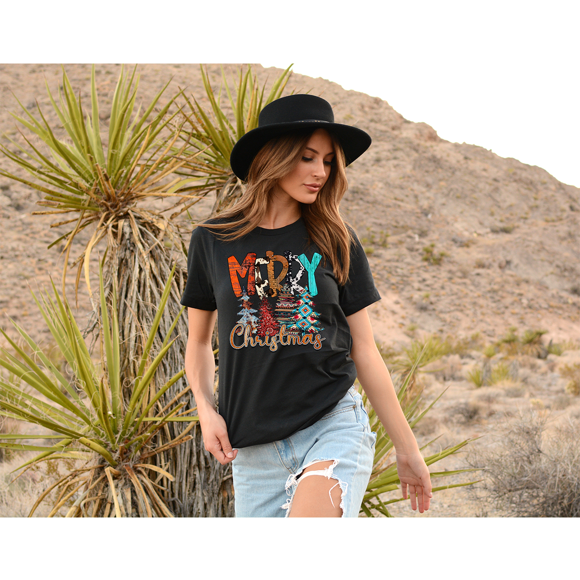 The Dirty Cowgirl Apparel - Merry Christmas T-Shirt