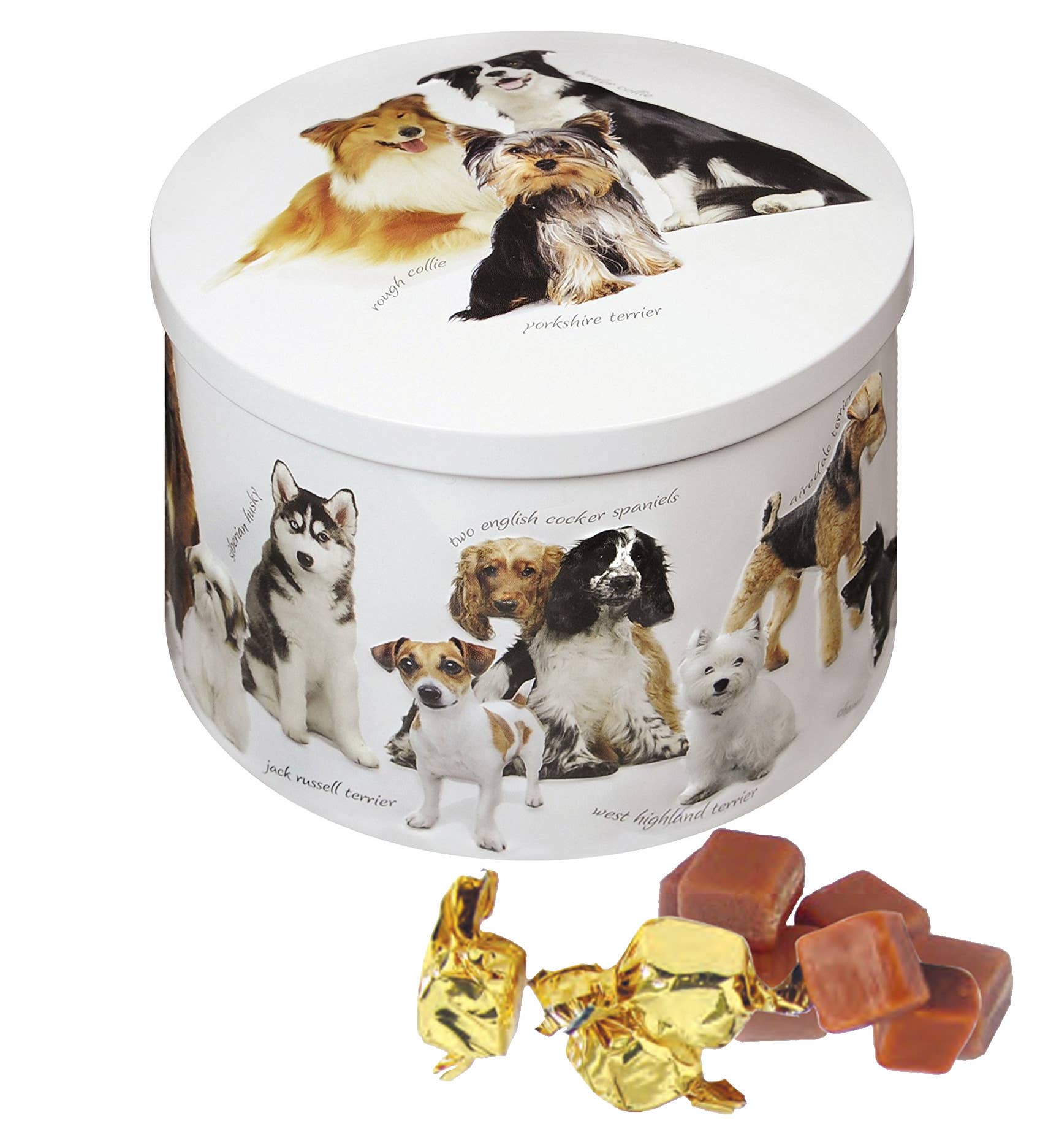 Gardiners Handmade Confectionery - Dog Tin - Vanilla Fudge