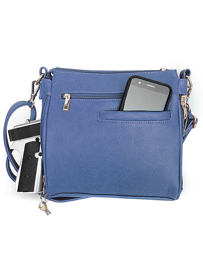 Concealed Carry Roma Buckle Front Concealment Bag #7084PU