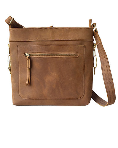 Concealed Carry Roma Leather Satchel Concealment Purse #9007