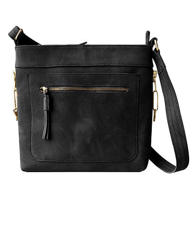 Concealed Carry Roma Leather Satchel Concealment Purse #9007