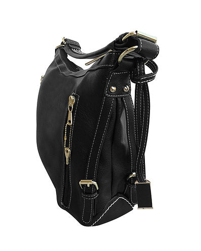 Concealed Carry Roma Boho Leather Concealment Tote