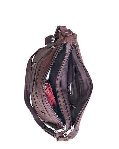 Concealed Carry Roma Patch Leather Concealment Bag #7082