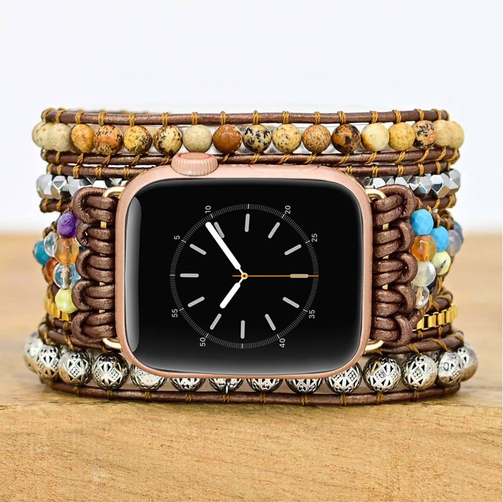 ShopTrendsNow - Earth Healing Energy Apple Watch Wrap Strap