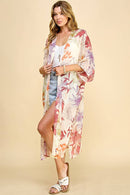Shopin LA - SPT5329AP - PLUS SIZE PRINTED KIMONO SHORT SLEEVES
