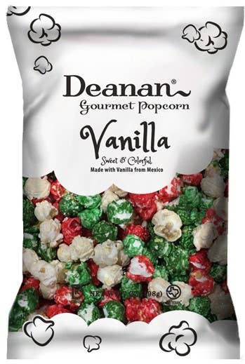 Deanan Gourmet Popcorn - Shareable Sizes - Holiday & Christmas Vanilla - Popcorn