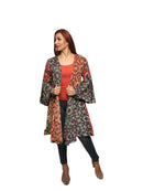 Sacred Threads - Tribal Patchwork Bell Sleeve Cardigan