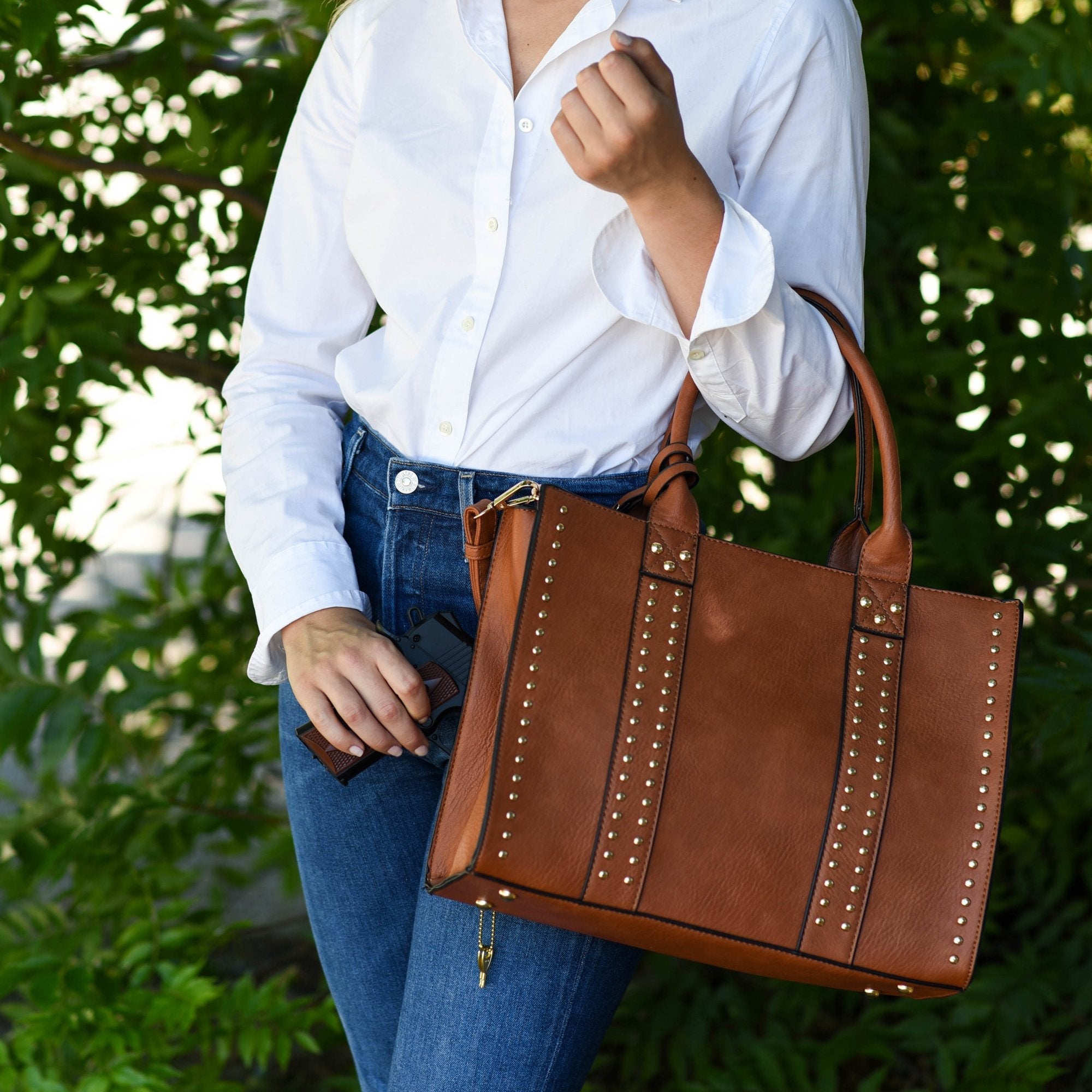 Jessie & James Kate Concealed Carry Lock and Key Satchel with Coin Pouch #C4032L