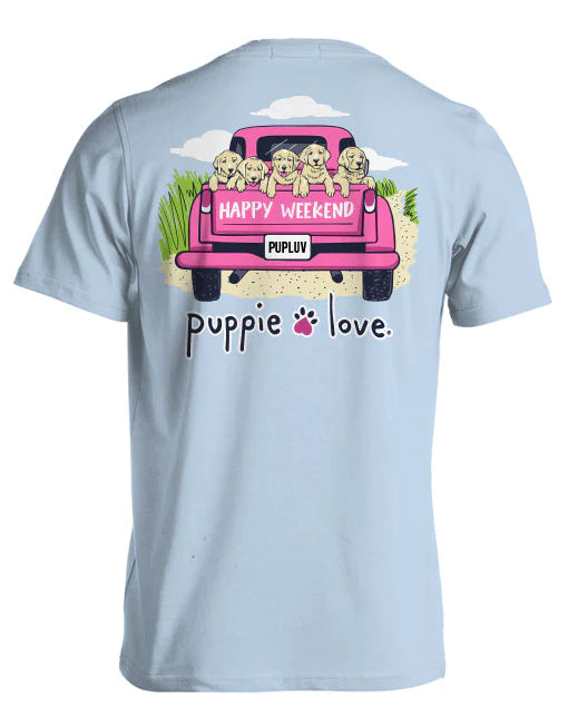 Puppie Love Happy Weekend Pups T-Shirt