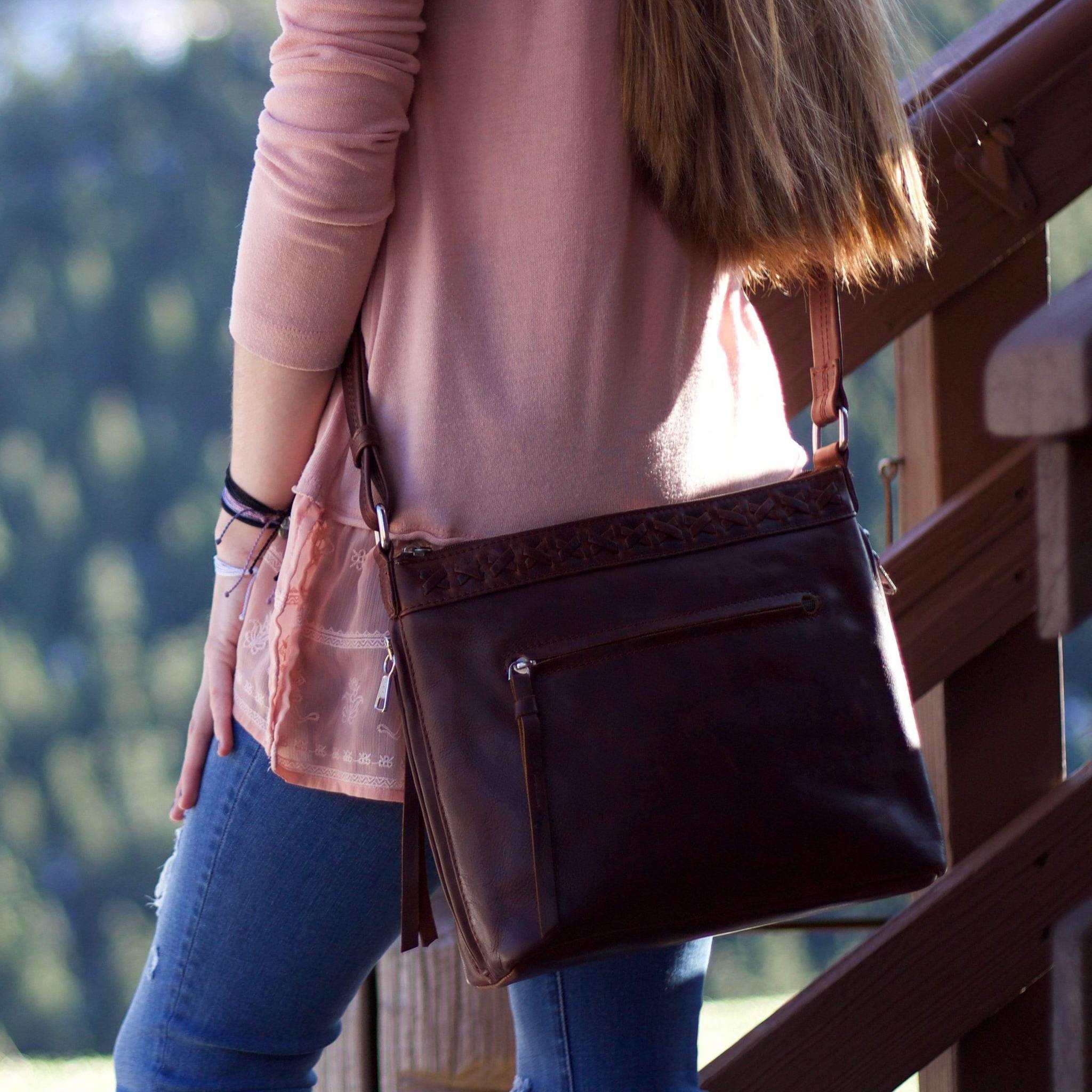 Concealed Carry Faith Leather Crossbody by Lady Conceal