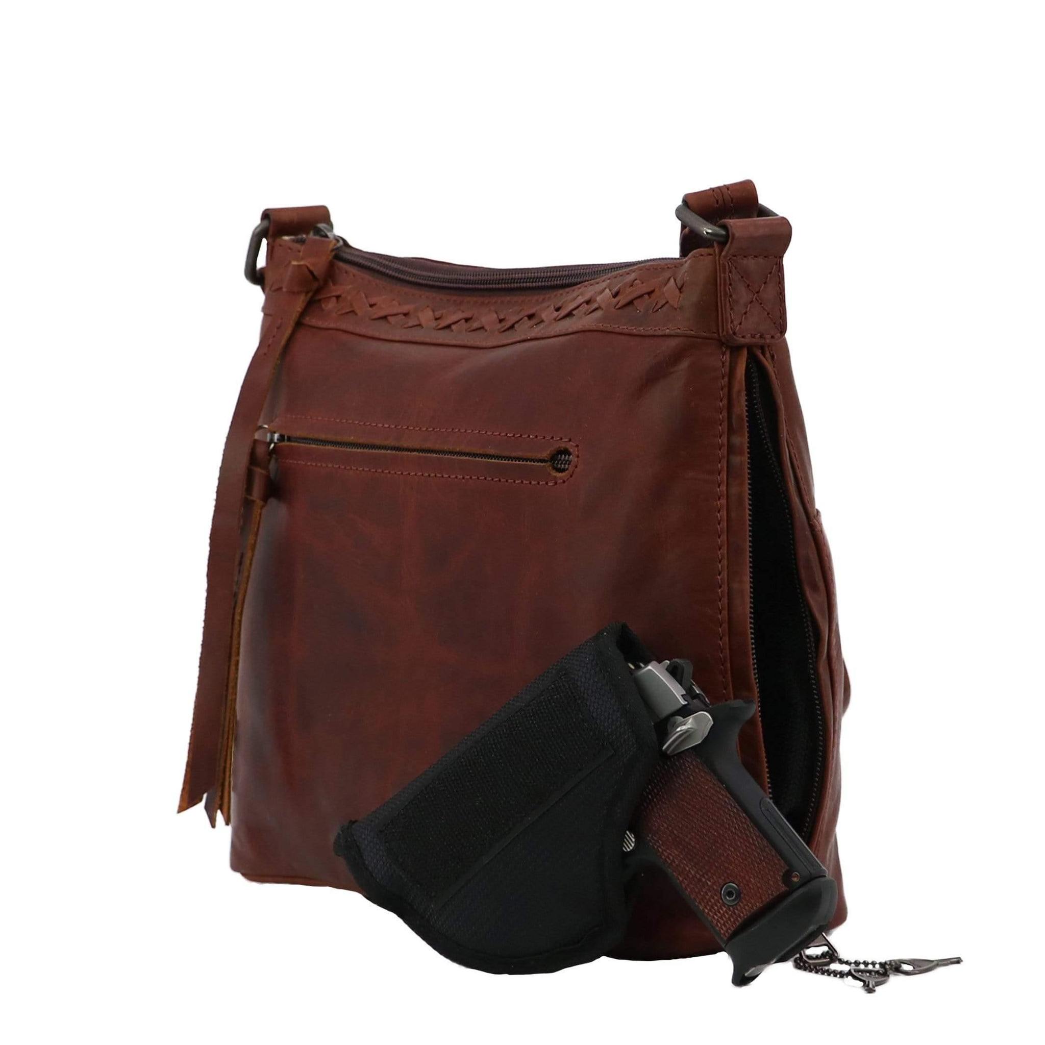 Concealed Carry Faith Leather Crossbody by Lady Conceal
