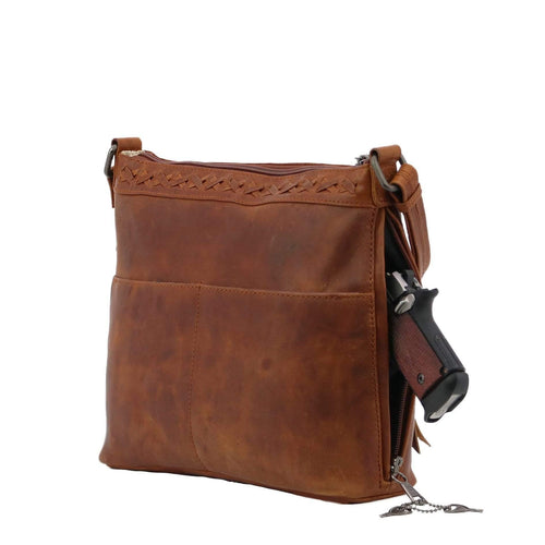 Concealed Carry Faith Leather Crossbody by Lady Conceal
