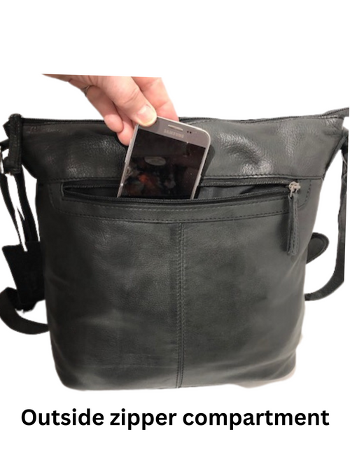 Concealed By Janko Ruth CCW Handbag – Black Leather Purse