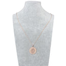 Simple Rose Gold Sandy Snap Interchangeable Charm Necklace