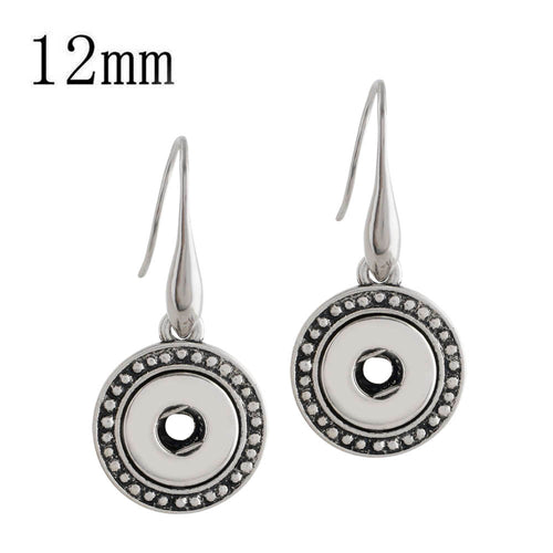 Classic Drop Pendant Sandy Snap Interchangeable Charm Earrings