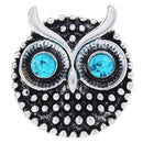 Black Owl Sandy Snap Interchangeable Charm