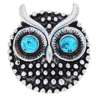 Black Owl Sandy Snap Interchangeable Charm