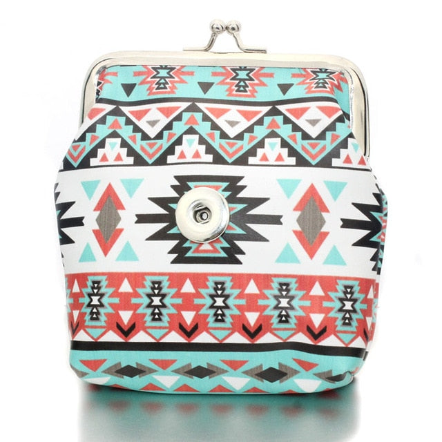 Patterned Sandy Snaps Interchangeable Charm Coin Purse