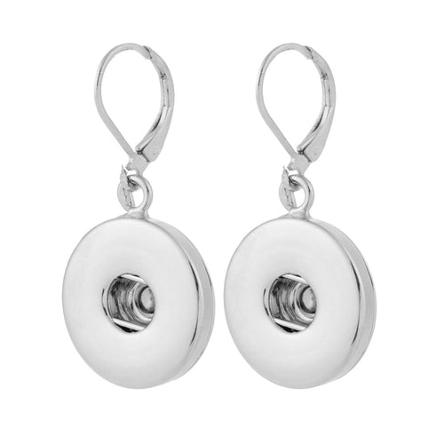 Drop Pendant Lever Back Sandy Snap Interchangeable Charm Earrings