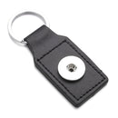 Leather Sandy Snap Interchangeable Charm Key Chain