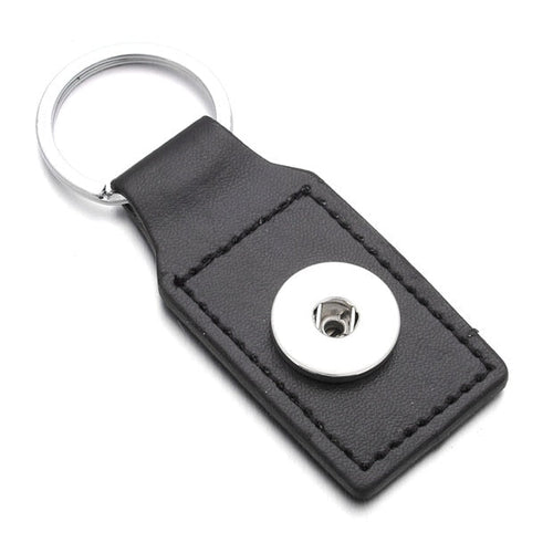Leather Sandy Snap Interchangeable Charm Key Chain