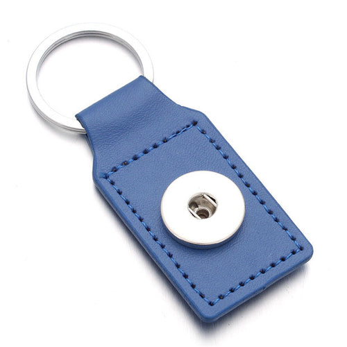 Leather Sandy Snap Interchangeable Charm Key Chain