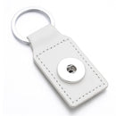 Leather Sandy Snap Interchangeable Charm Key Chain