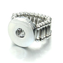 Colored Crystals Elastic Stretchable Snap Ring Interchangeable Charm Ring